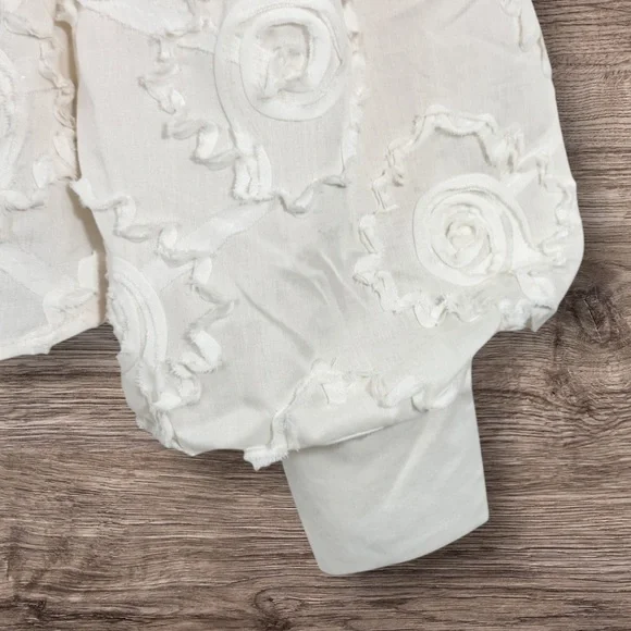 Garcia Floral Ribbon Blouse in Ivory Large - Picture 6 of 11